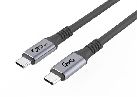 Kabel USB-C MicroConnect  USB-C ha - USB-C ha 1m, 100W, USB 3.2, 20Gb
