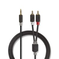 Ljudkabel light 3.5mm ha-Phono RCA ha 5m