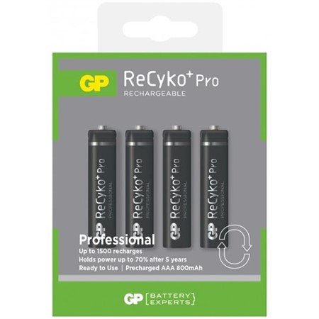 Batteri GP ReCyko Pro AAA 800mAh uppladdningsbart 4-pack