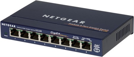 Switch Netgear 8p 1000T ProSafe GS108GE (8xlan10/100/1000)