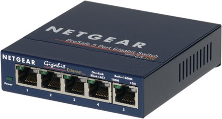Switch Netgear 5p 1000T ProSafe GS105GE (5xlan10/100/1000)