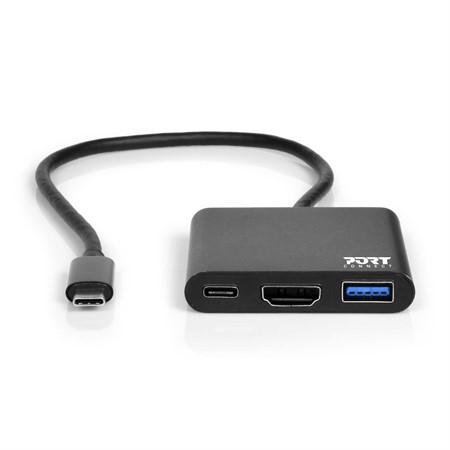 PORT Designs USB-C Mini Docking Station HDMI, USB-A, USB-C