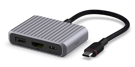 Unisynk 3 Port USB-C Hub V2 4K 60Hz 100W HDMI, USB-A, USB-C