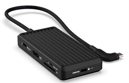 Unisynk 8 Port USB-C Hub V2 4K 60Hz 100W, HDMI, SD, LAN, USB
