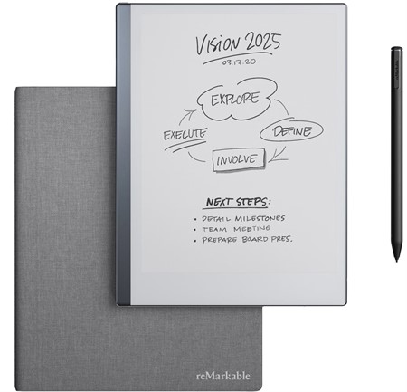reMarkable 2 Paper Tablet med Marker Plus, inkl Book Folio (grå)