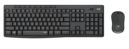 Trådlöst tangentbord/mus Logitech MK295 grafit