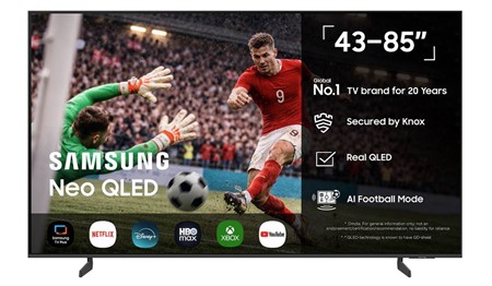 Samsung 85" TQ85QN72HBUXNA 4K, 3 HDMI, BT, WiFi ,Opt ljud