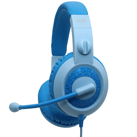 AVID AE 25-Blue Hörlur/Headset för förskolan - Klasspack 5 enheter