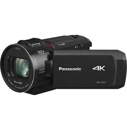 Videokamera - Panasonic HC-VXF1, mik in, hörlur ut