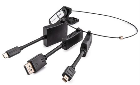 Adapterring Kramer nr 9 wire säker Mini DP, DP och USB C till HDMI