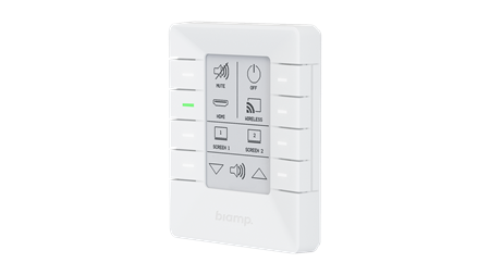 Styrsystem Biamp Impera Control UniForm - 8 knapp, 2xRS-232/IR, 3xGPIO