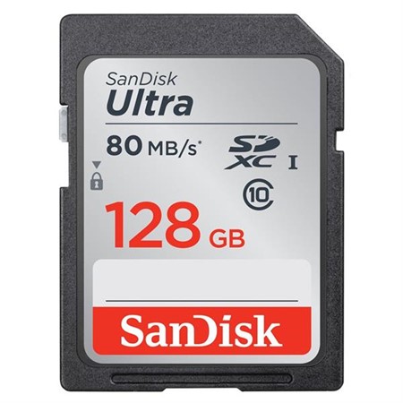 Sandisk SDXC Ultra 128GB 80MB/s UHS-1 Class 10