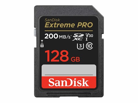 Sandisk SDXC 128GB Extreme Pro UHS-1 200MB/s Cl 10