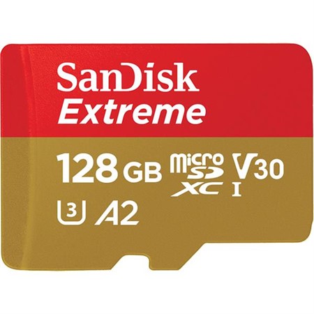 Sandisk SD Micro 128GB SDXC Extreme 160 MB/s, UHS-I