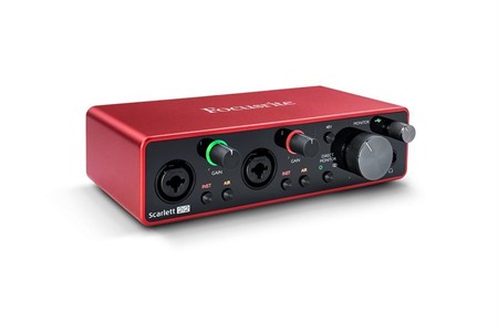 Focusrite Scarlett 2i2 3rd Gen 2-kanalers USB ljudkort, 2xXLR