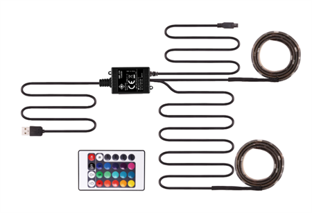 Smart LED-list 2x50cm, fjärrkontroll