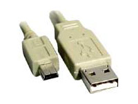USB-kabel A ha - B mini ha 5 pin 2m